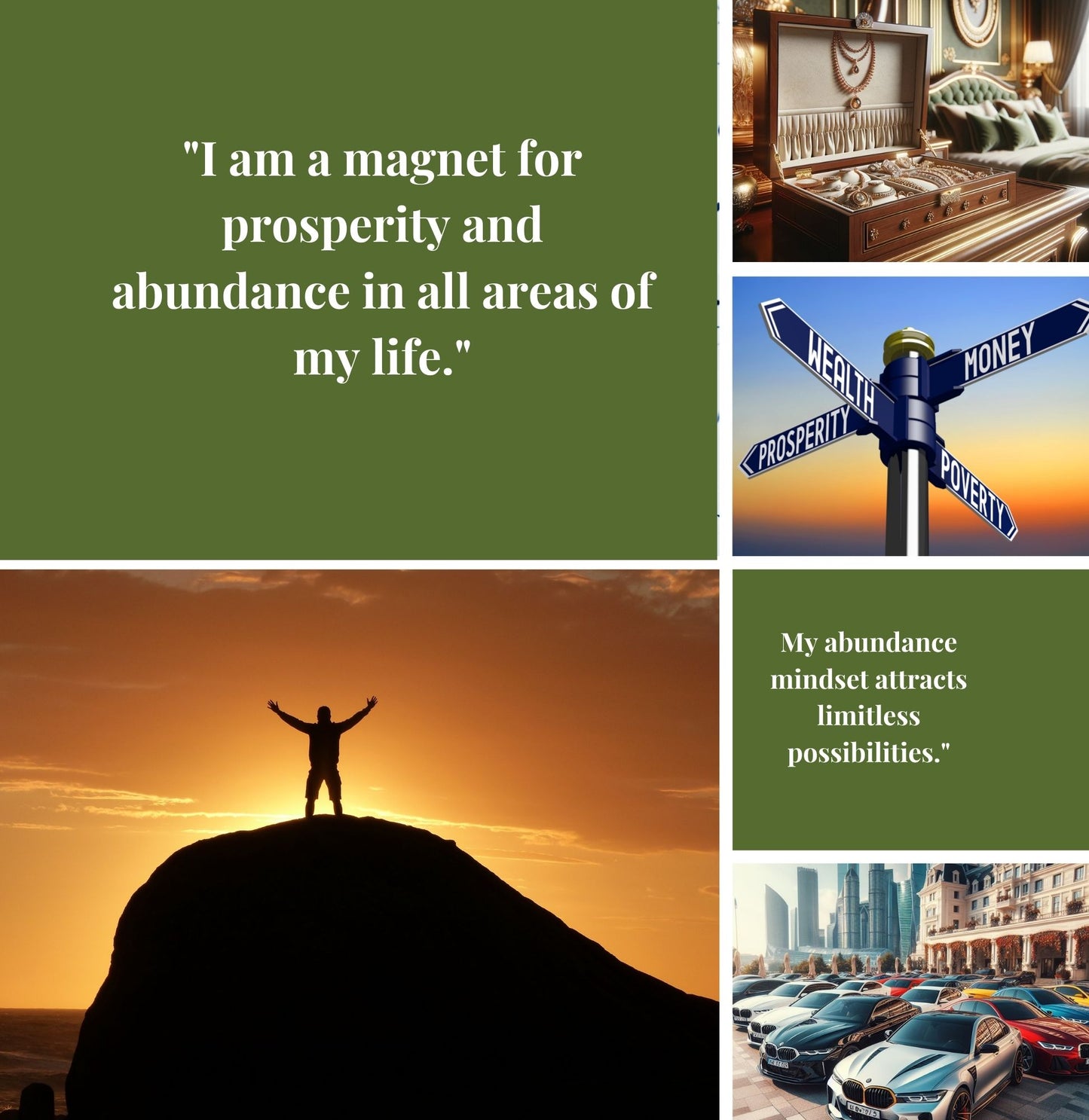 Vision Board Editable Printable Kit Aesthetic Vision Board Template 300+ Elements DIY Mood Board for Women Over 100 Affirmations and Quotes