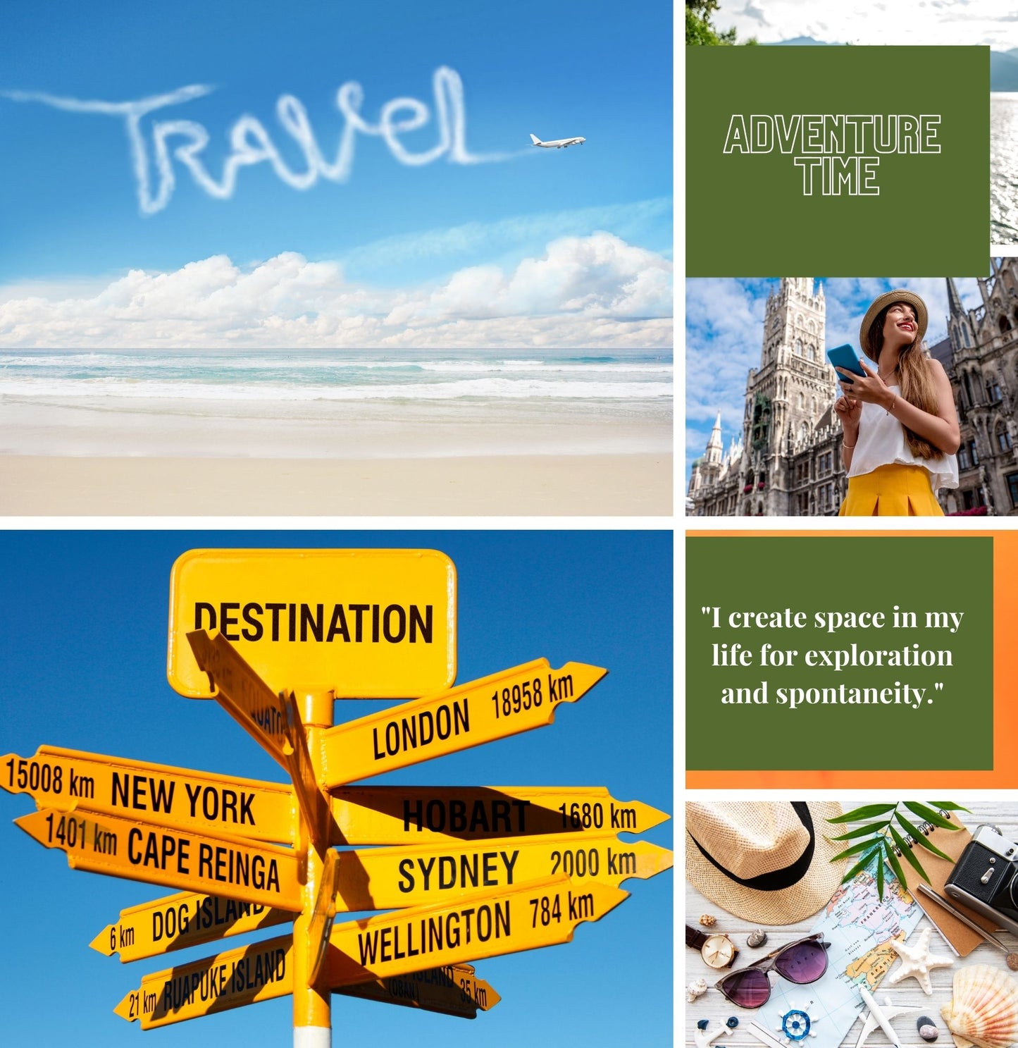 Vision Board Editable Printable Kit Aesthetic Vision Board Template 300+ Elements DIY Mood Board for Women Over 100 Affirmations and Quotes