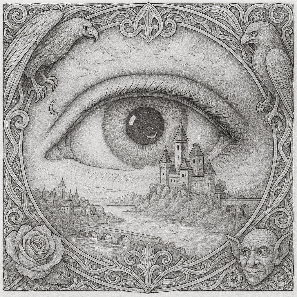 Mystic Realm Coloring Book – 10+ Greyscale Fantasy Pages for Printable Art Featuring Wizards, Phoenix, Elves, Castles & Magic Scenes