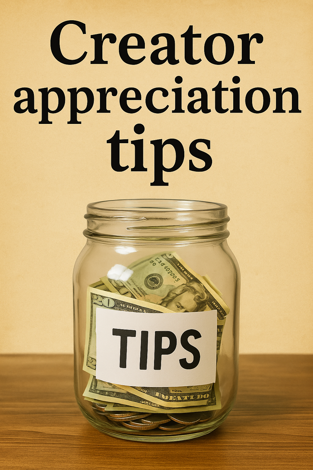 Tip Jar Digital Download Bundle – Thank You Card for Tips | Creator/Designer Appreciation Sign | Digital Gratitude Card for Etsy Shop Sales