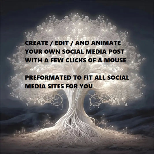 Create Edit Animate and Post to Social Media Site NO Canva Account Required - Completely Editable Preformatted Canva Design Digital Download