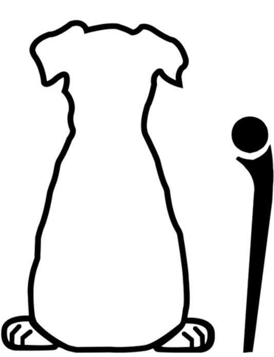DIY Printable SVG Cut File | Resizable Wagging Dog Tail for Car Rear Window Wiper Blade | Instant Digital Download