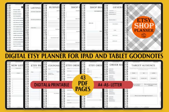 Digital Etsy Planner for Ipad Goodnotes | Get a head start on your Etsy SEO process | Find low competitive niches | Perfect for Amazon KDP