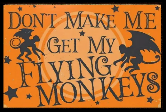 Dont Make Me Get My Flying Monkeys Halloween Vintage Art AI Created Versatile Digital Print Instant Download Fairycore Cottagecore DIY Craft