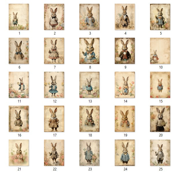 Easter Bunny Digital Papers