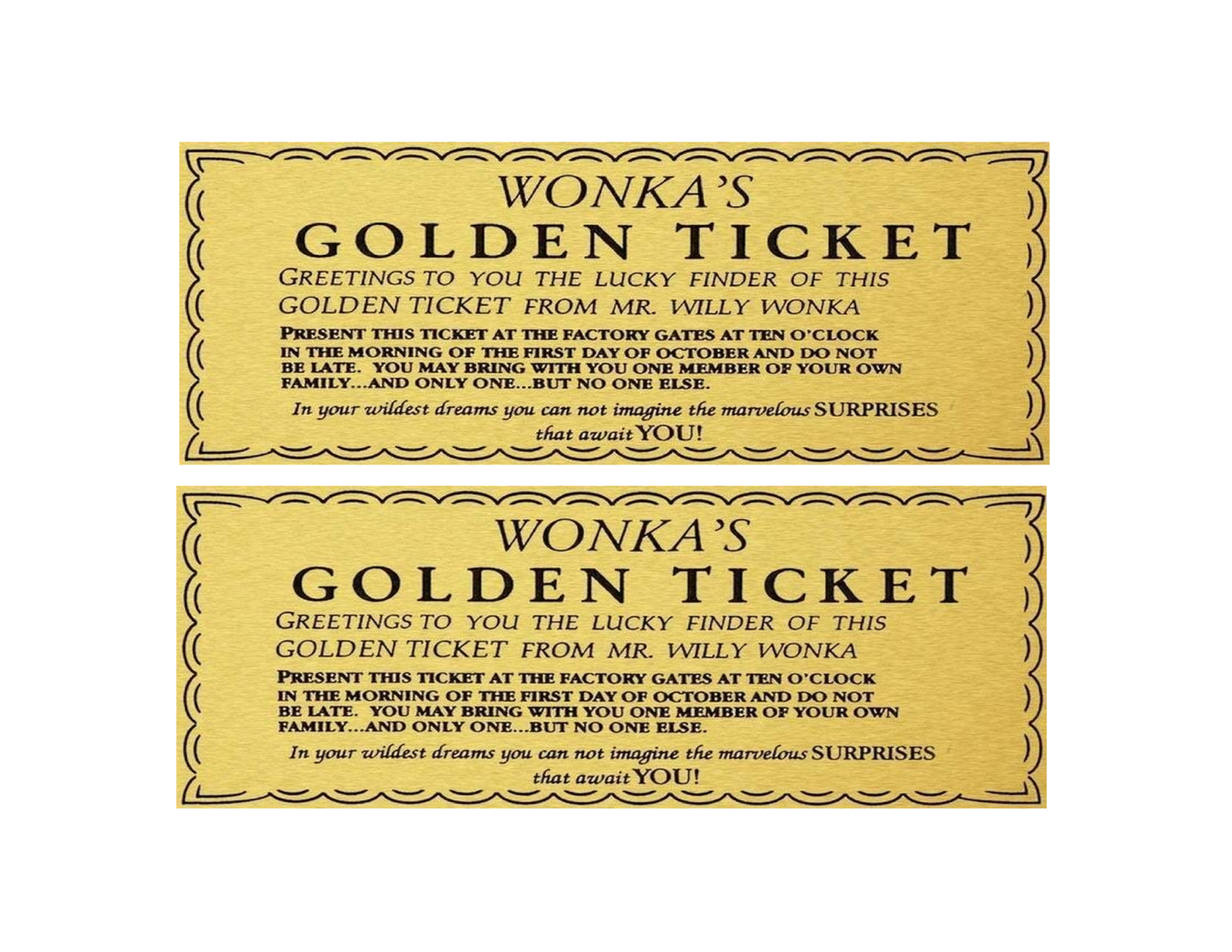 Golden Ticket Printable Download – 2-Up Landscape Layout | Instant Digital File | Classroom Reading Incentive Game | Wonka-Inspired Reward Certificate