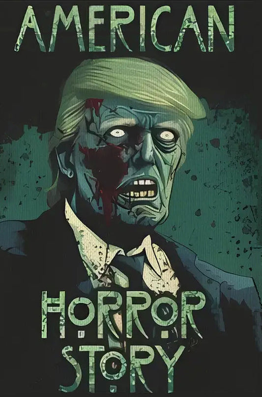 Gothic Political Rally Sign - Digital Download - Canvas Poster - Retro Art Style Sign One of A Kind Print - Custom Made AI Designed Wall Art