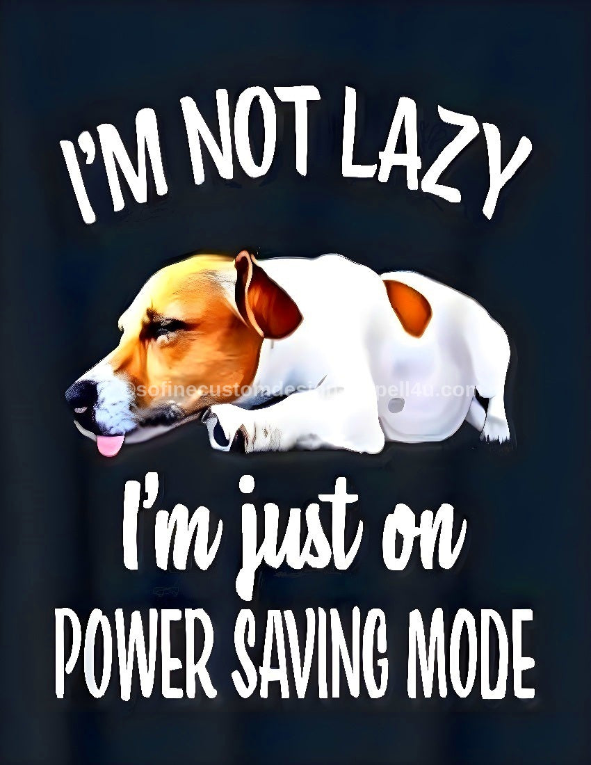 I Am Not Lazy Terrier Dog AI Created One of a Kind Digital Download Canvas Poster Wall Art Print DIY Printable Gift Make Your Own Crafts
