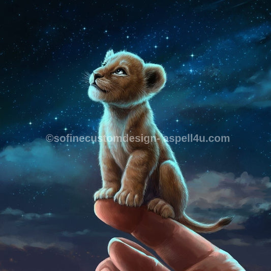 Kitten Searching the Night Sky AI Created One of a Kind Digital Download Canvas Poster Wall Art DIY Printable Gift Make Your Own Crafts