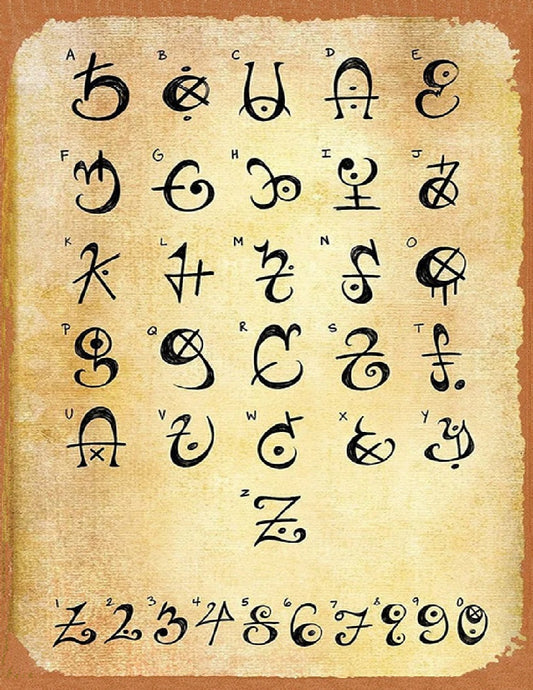 Runic Alphabet Viking Norse God Art New Custom Made To Order In America Enchantment Inspiration for Your Home and Crafts