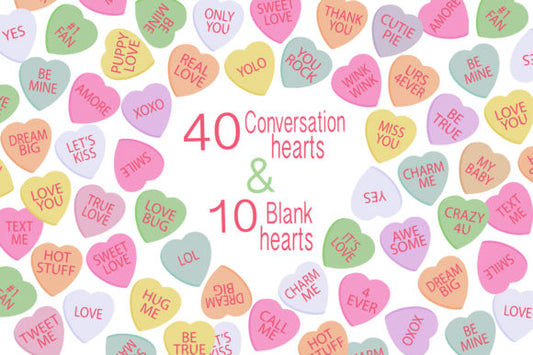 Valentine Clipart - Candy Hearts