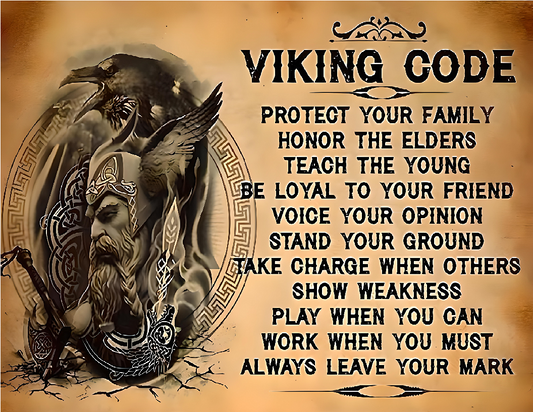 Viking Warrior Code Quote from the Norse God Odin - AI Enhanced Versatile Digital Designed Instant Download Fairycore Cottagecore DIY Craft