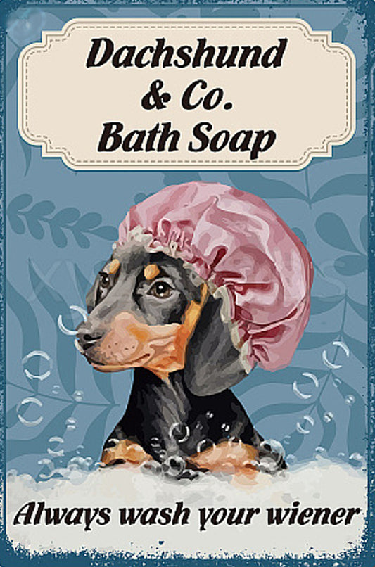 Wash Your Weiner - Create Your Own Art - Digital Download - Custom Wall Print - Retro Vintage Style DIY Art - Gift for Friend