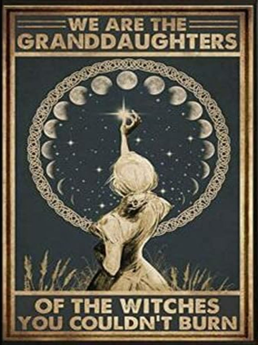 We Are The Granddaughters of The Witches - Wicca Art - Book of Shadow Page - Education Enthusiasts AI Created Digital Download Gift