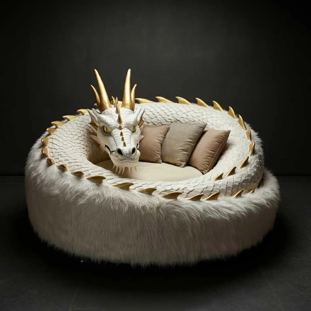 π₯ Giant Dragon Lounger β Mythical Comfort, Oversized Fantasy Seating π₯