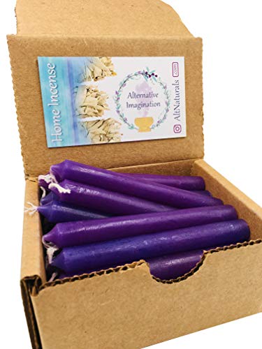 Set of 20 Purple, Unscented, 4 Inch Tall Chime Candles (Altar, Spell)