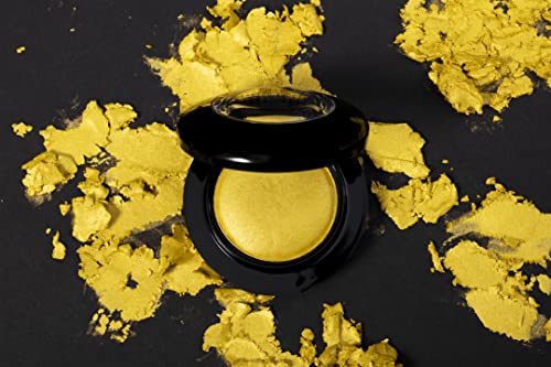 TATTOO JUNKEE Moonwalk Metallic Bright Gold Highly-Pigmented Space Dust Eyeshadow, Creamy & Easily Blindable Formula, Wear Alone or Pair With Other Shades, 0.19 Oz