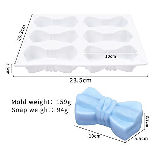 Silicone Mousse Cake Molds Bowknot Fondant Chocolate Candy Molds Bow Silicone Mold DIY Cake Molds for Birthday Party Cake Cupcake Supplies