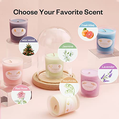 Scented Candles Gifts for Women Mom,6 Pack Aromatherapy Soy Candles for Home Scented,120 Hrs Burning,6 Surprise Scent,Ideal Gifts for Women Men