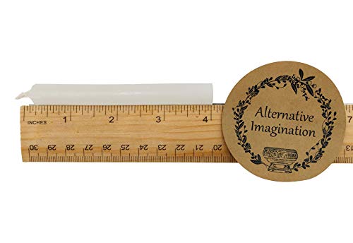 Set of 20 White, Unscented, 4 Inch Tall Chime Candles (Altar, Spell)