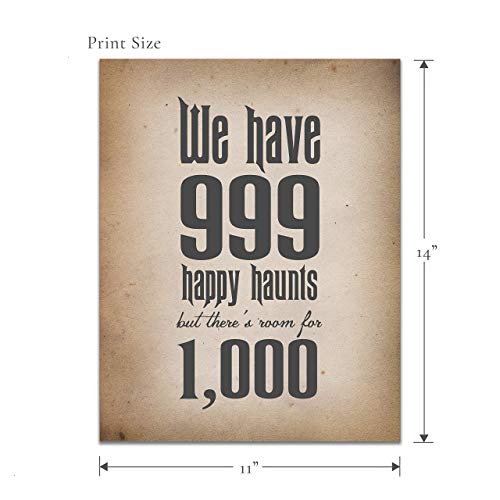 999 Happy Haunts Disney's Haunted Mansion  Unframed 11x14 Print