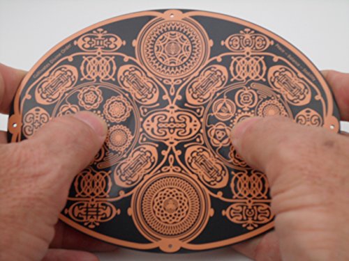 Tuning Fork for Healing Balancing Subtle Energy Clearing Meridians Chakras & Cleansing Auras, Manage Anxiety Stress Relief, Relaxation & Weight Loss Powerforms Sacred Geometry Neutral Space 6” x 4.5”