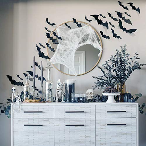 3D Scary Bats Halloween Stickers Set