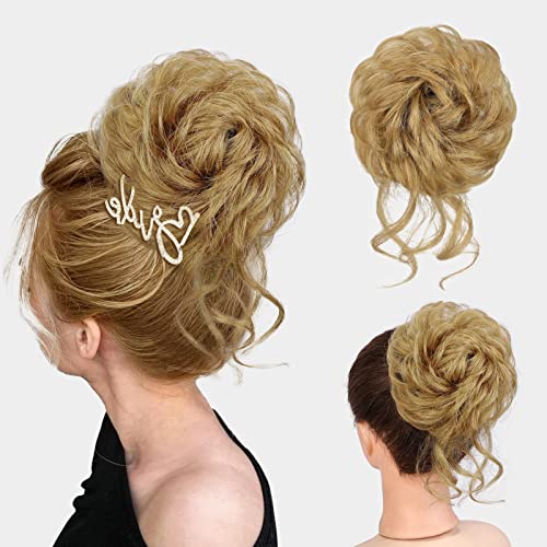 100% Human Messy Hair Bun Scrunchies Ponytail Extension  display picture 2