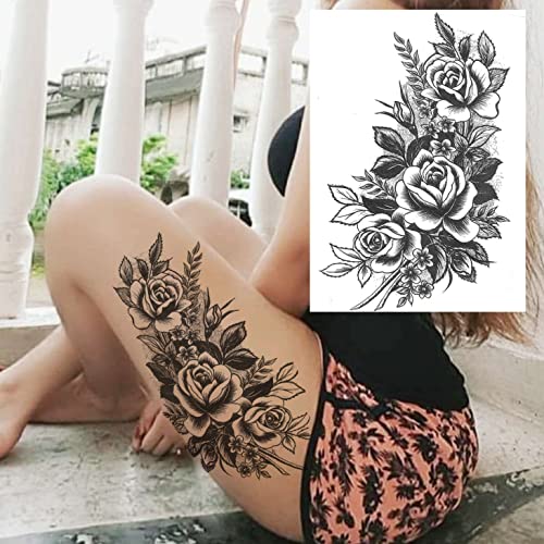 Full Arm Temporary Tattoo Sexy Extra Large Long Lasting Waterproof 3d Fake Tattoo Sleeve for Arms Legs Shoulders 11 Sheets Fashion Body Art Also Easy to DIY Crafts