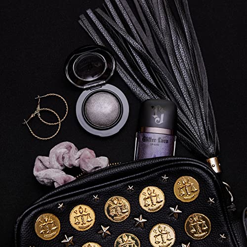 TATTOO JUNKEE Side Hustle Glitter Lava, Deep Purple Non-Sticky Lip Gloss with Ultra-Fine Shimmer Effects, Layer Over Lipstick or Wear Alone, 0.33 Fl Oz