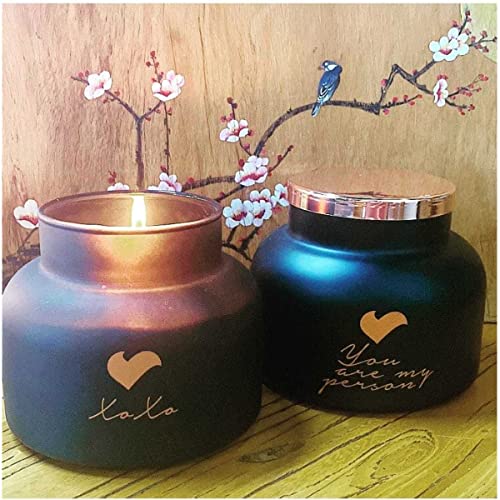 Vella Vanilla Scented Candles, Organic Large Candles (19 oz), Love Candle, XOXO, Candles Gifts for Women and Men, Birthday Candles for Women