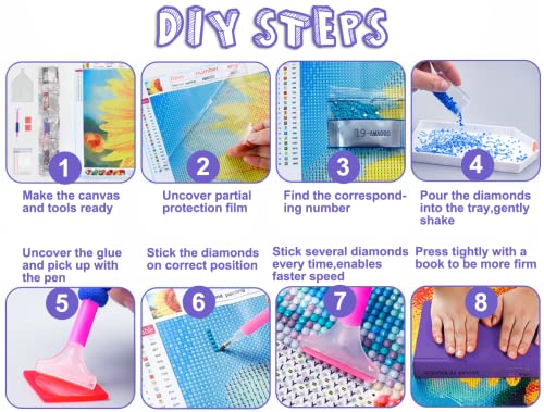 DIY Diamond Painting Yoga Position I am mostly Light and Love 5D Cross Stitch Full Round Diamond Embroidery Kits Home Decor 11.8 x 15.7 Inch