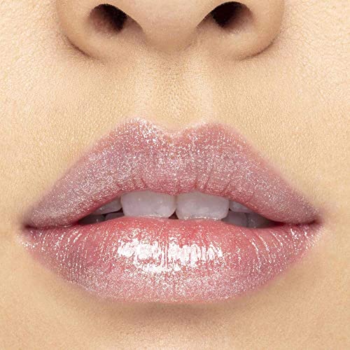 TATTOO JUNKEE Pop the Bubbly Glitter Lava, Golden Nude Non-Sticky Lip Gloss with Ultra-Fine Shimmer Effects, Layer Over Lipstick or Wear Alone, 0.33 Fl Oz