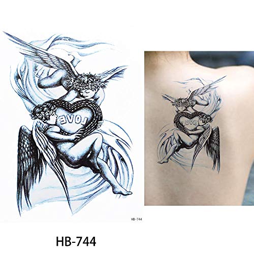 6 Sheets Mermaid Decal Sketch Temporary Tattoo Sticker Set for Body Arm Back Art Fake