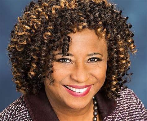 Ombre Brown Afro Curly Synthetic Wig with Bangs