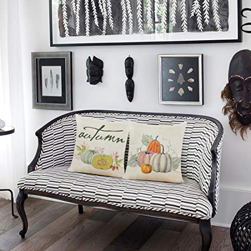 Fall Pumpkins Harvest Vintage Throw Pillow Covers