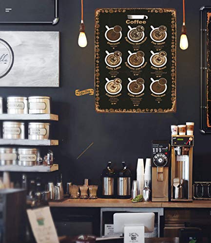 Black Cat Wiccan Art Hello Darkness My Old Friend Wall Decor 12"x8" Inch Metal Tin Sign Retro Vintage Style