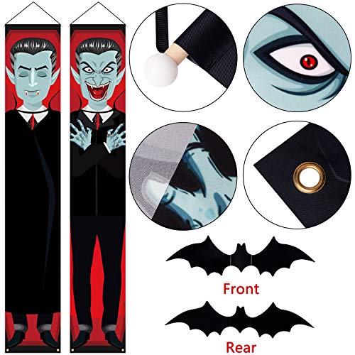 Halloween Vampire 2 Hanging Banners + 30 PVC Bats