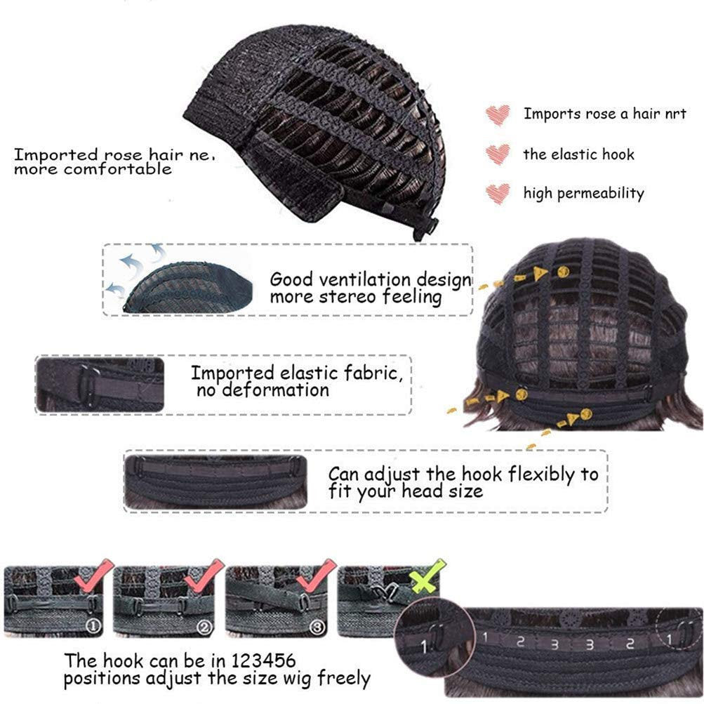 Ombre Black to Ash Blonde Gray Mix Bob Pixie Cut Straight