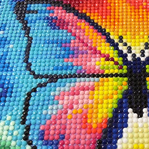 Rainbow Butterfly Starry Night Time Sky DIY 5D Diamond Painting  Cross Stitch Full Round Diamond Embroidery Kits Home Decor 12 x 16 Inch
