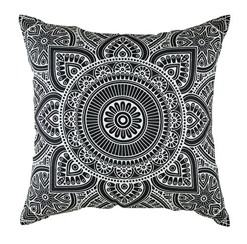 Throw Pillow Cover Mandala Accent 100% Cotton