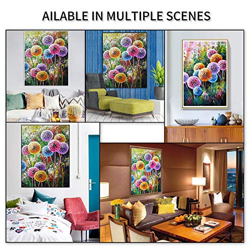 Dandelion 5d Diamond Painting Kits DIY Full Drill Rhinestone Diamond Home Wall Décor