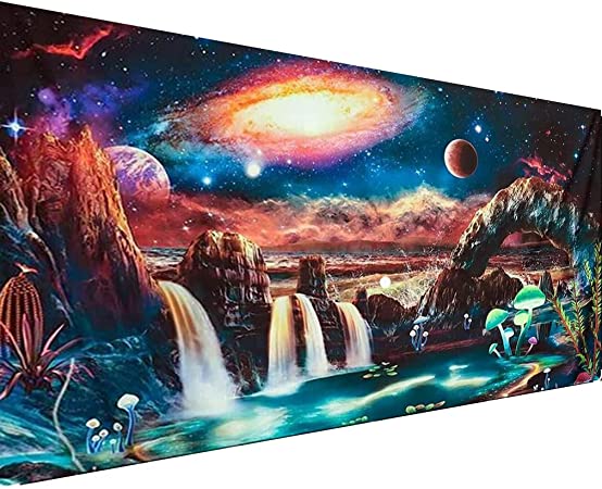 5D Lake Diamond Painting , Diamond Painting Moon Kits for Adults,DIY Full Drill Crystal Rhinestone Arts and Crafts, Gem Art Paints with Diamond Home Wall Decor 27.5 X 15.7inch