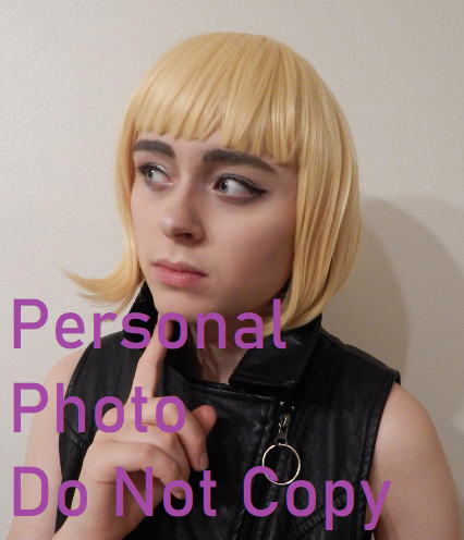 Blonde Short Bob Straight Flat Air Bangs