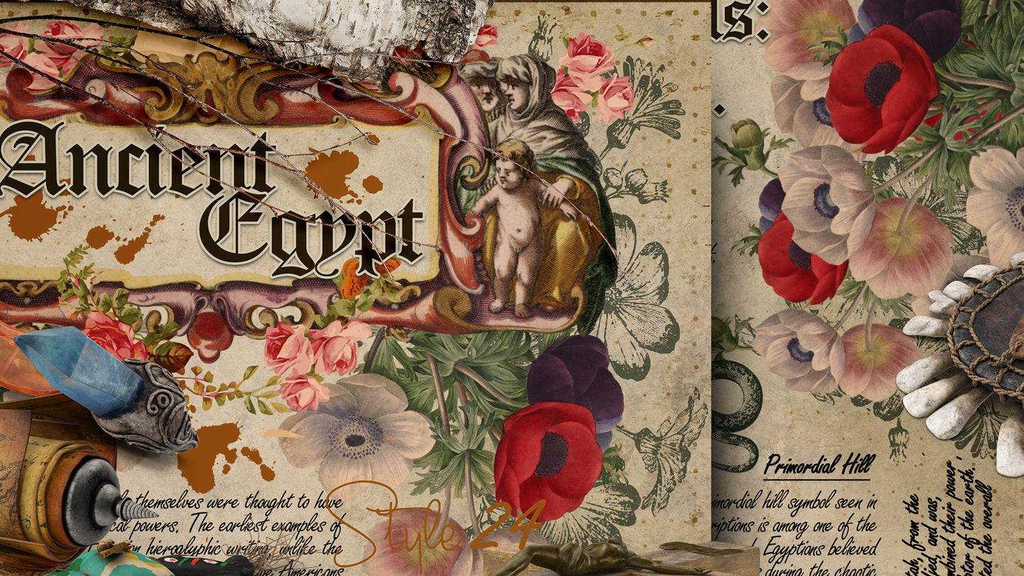 Book of Shadows No 3 Printable pages of Signs Symbols Ancient Egypt Magical Spiritual Symbolism Printable BOS Sheets Wiccan DIY