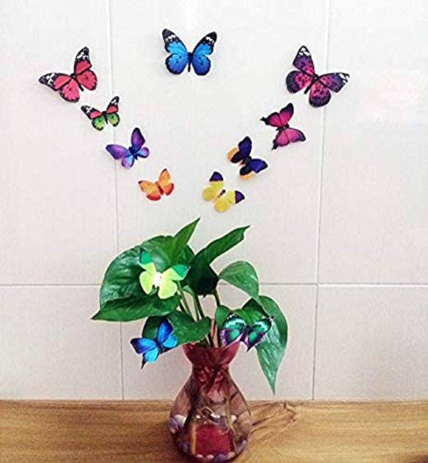 Butterfly Removable 3D Wall Decal 102 Butterfly stickers 3D Butterflies Wall Decals Child's Room Birthday DIY Project Flower Decorations