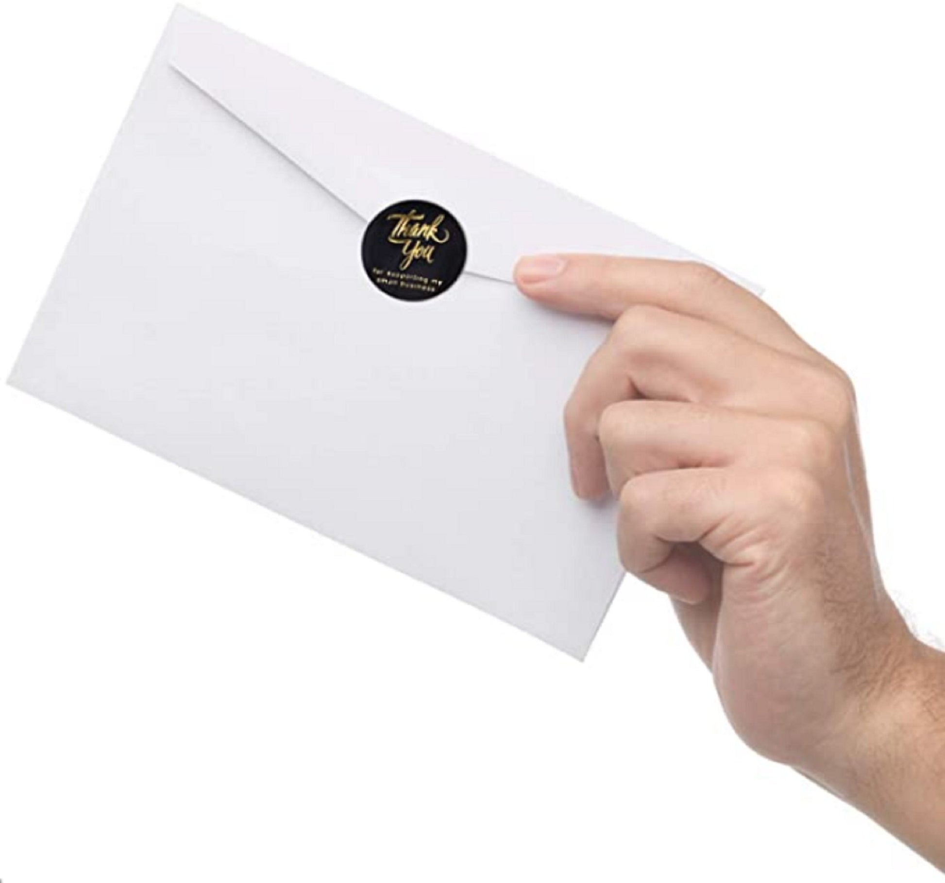 Thank You for Supporting My Small Business Stickers | Round Labels | Use on Bags, Boxes, Envelope | 500 Labels Per Roll | Tamper Proofing