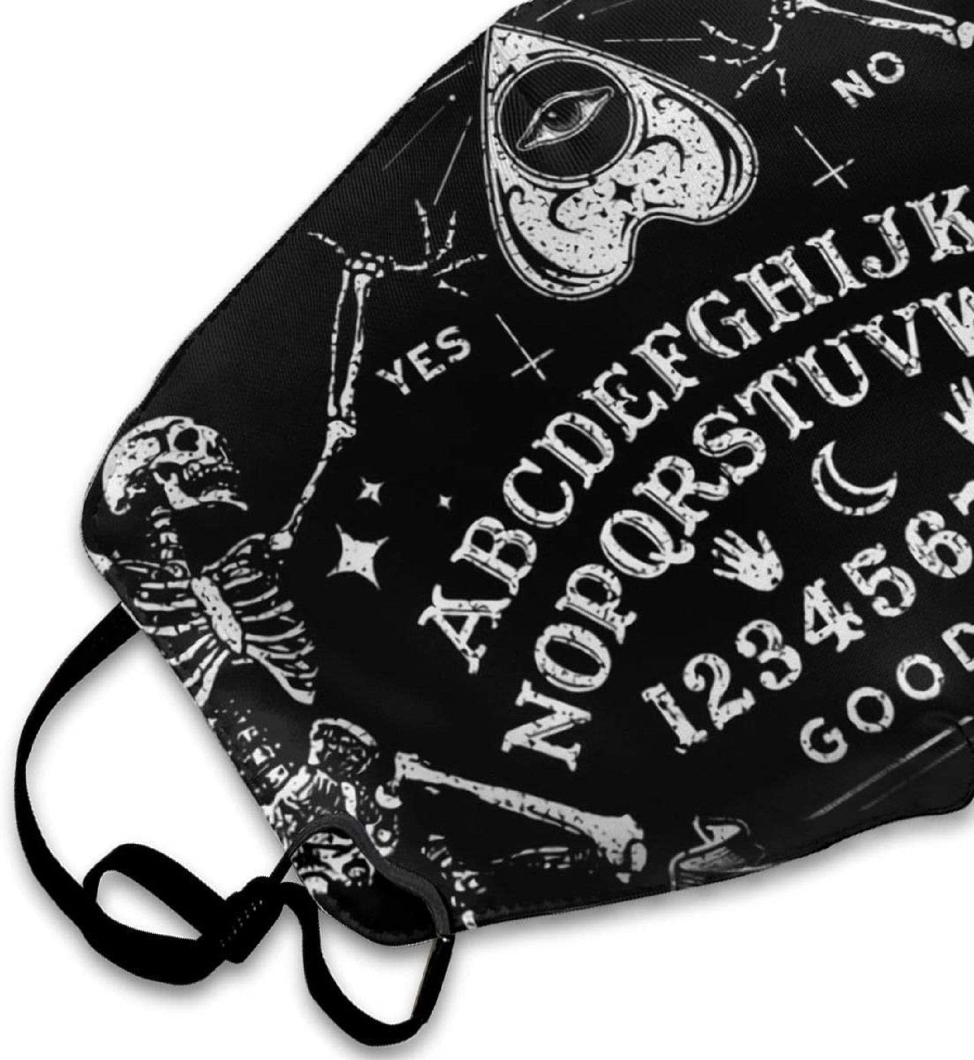 Magic Ouija Board Black Printed Facial Decorations for Women and Men