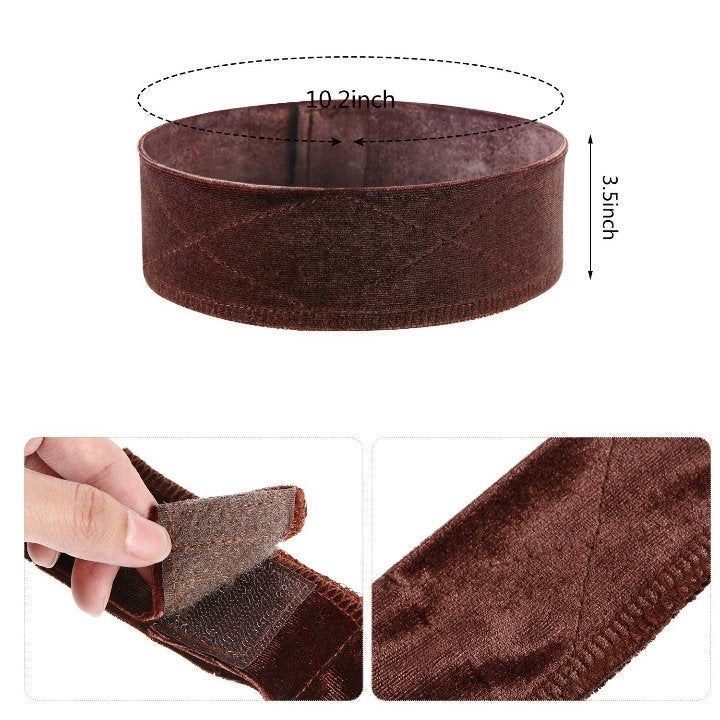 Edge Saver Soft Velvet Wig Grip Band | Fasten your Wig, Scarf, Hijab securely without glue tape clips or comb | Prevent Wig Slippage All Day