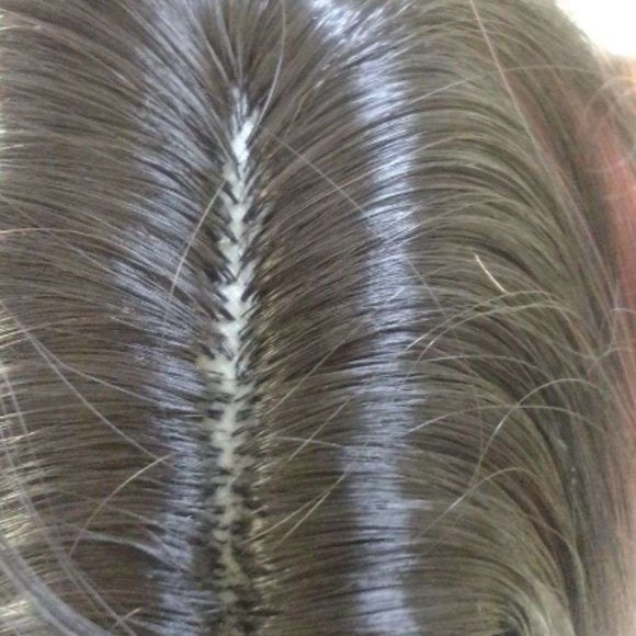 Wine Red Shoulder Length Bob Full Wig | Synthetic Top Quality Heat Resistant Fiber | Human Hair Feel | Side Parting 14"